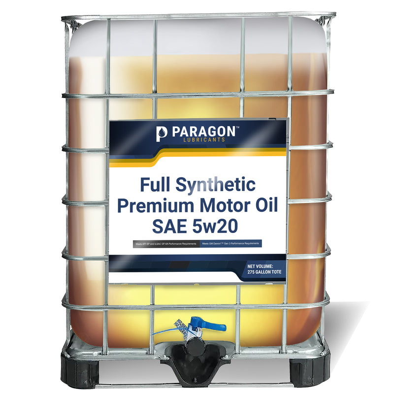 Full Synthetic Premium Motor Oil - SAE 5w20 275 Gallon Tote