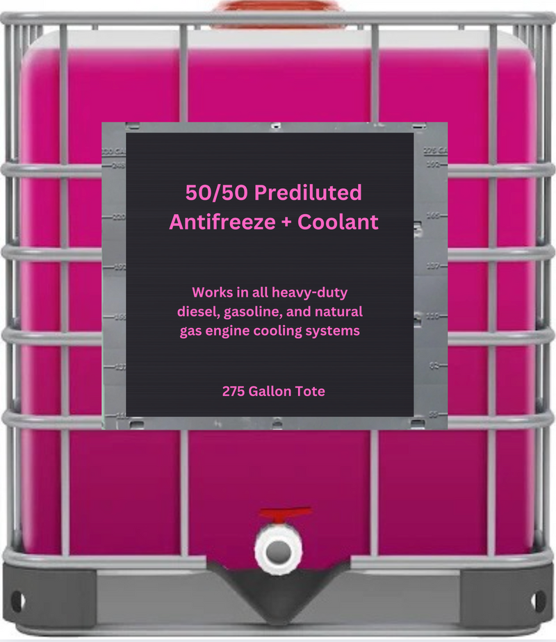 Pink 50/50 Heavy Duty SCA Precharged Antifreeze - 275 Gallon Tote