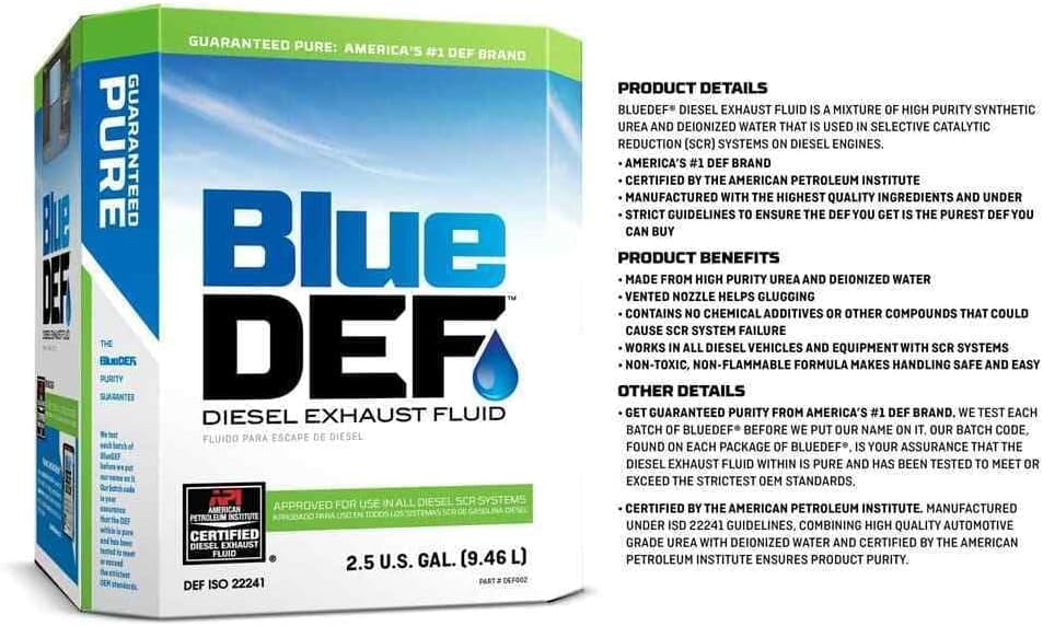 DEF Pallet - BlueDEF 2.5 Gallon Jugs - Premium Diesel Exhaust Fluid - 40 Pack