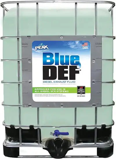 Bulk DEF Fluid - BlueDEF 330 Gallon Tote - Pre-Filled BlueDEF Tote - Premium Diesel Exhaust Fluid