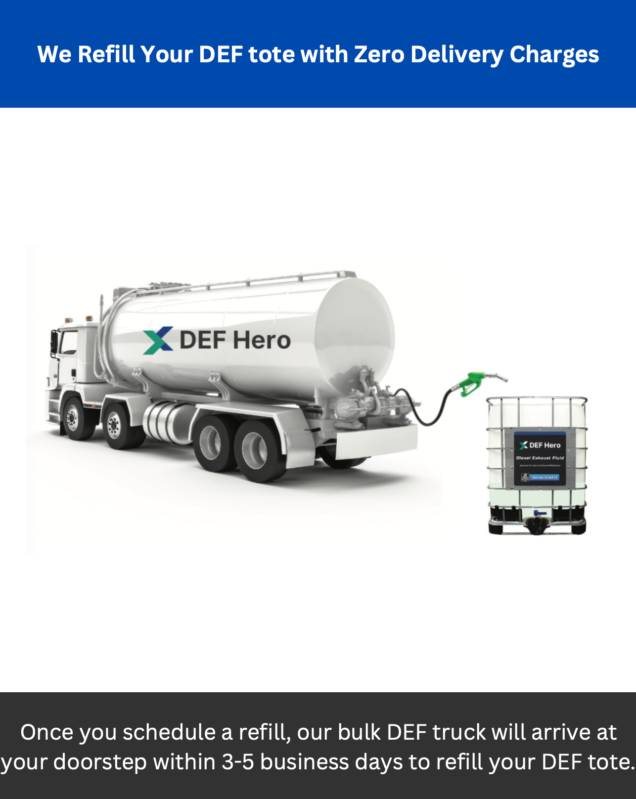 Blue DEF 330-Gallon Tote Premium Diesel Exhaust Fluid - Filled DEF Tot ...