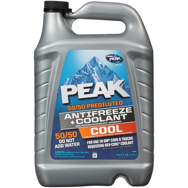 Peak Cool 50/50 Antifreeze- 1 Gallon, (Pack of 6)