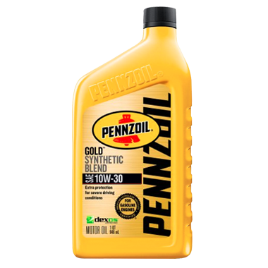 Pennzoil Gold Synthetic Blend 10W30 (Pack of 6)